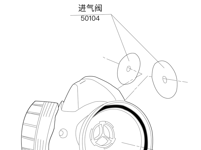 興研黑色圓形閥片適用于1021面具(圖2) 興研黑色圓形閥片適用于1021面具(圖2)